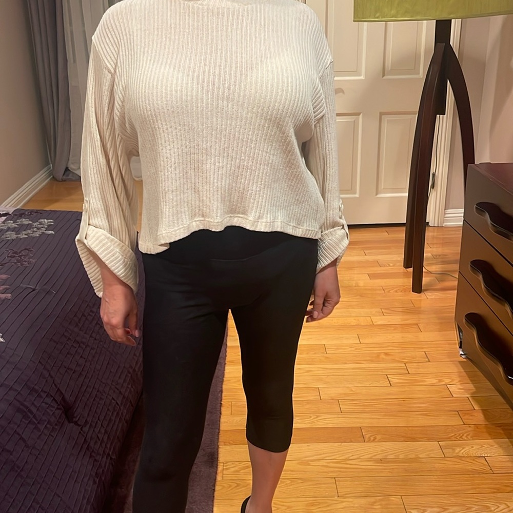 Zara white sweater